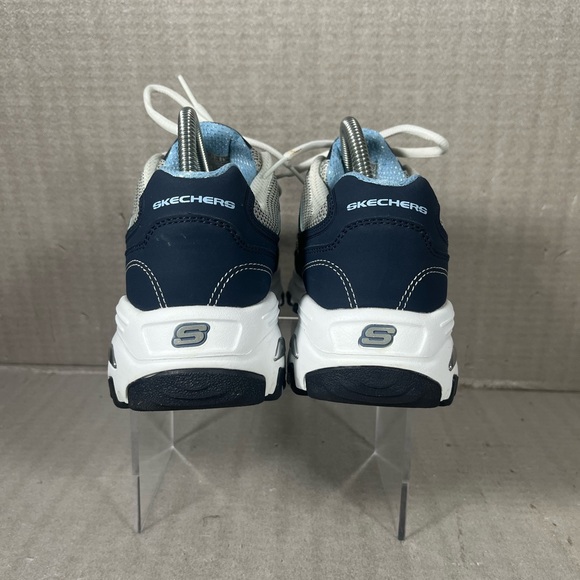 Skechers D'Lites Navy Lifesaver Wide Fit Air Cooled Memory Foam #11860EW SZ 9 - Picture 6 of 9